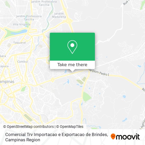 Comercial Trv Importacao e Exportacao de Brindes map