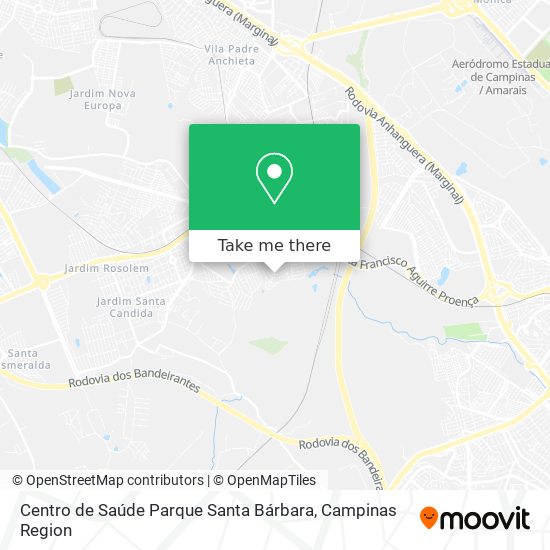 Centro de Saúde Parque Santa Bárbara map