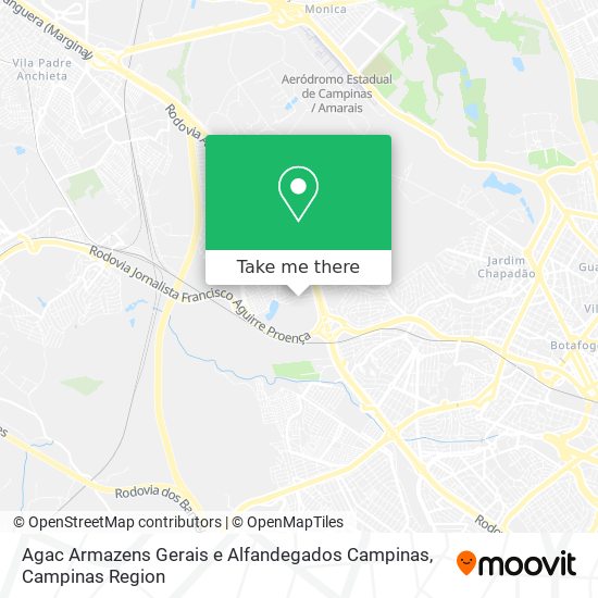 Agac Armazens Gerais e Alfandegados Campinas map