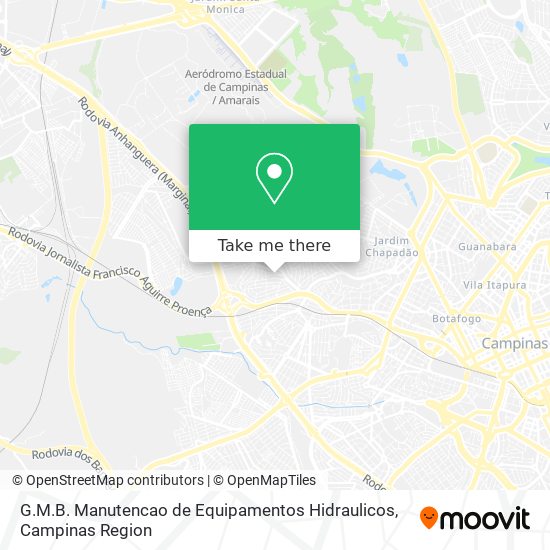 G.M.B. Manutencao de Equipamentos Hidraulicos map