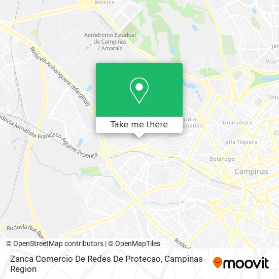 Zanca Comercio De Redes De Protecao map