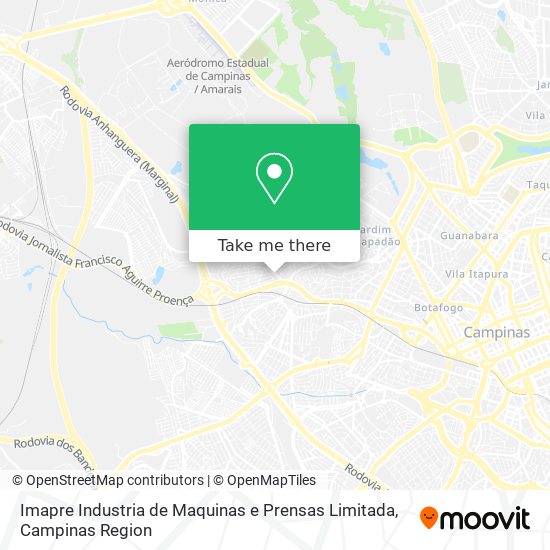 Imapre Industria de Maquinas e Prensas Limitada map