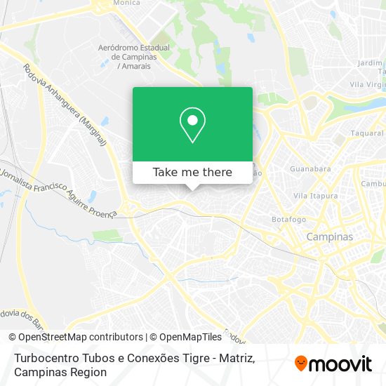 Mapa Turbocentro Tubos e Conexões Tigre - Matriz