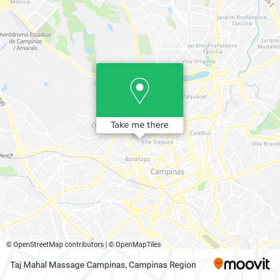 Taj Mahal Massage Campinas map