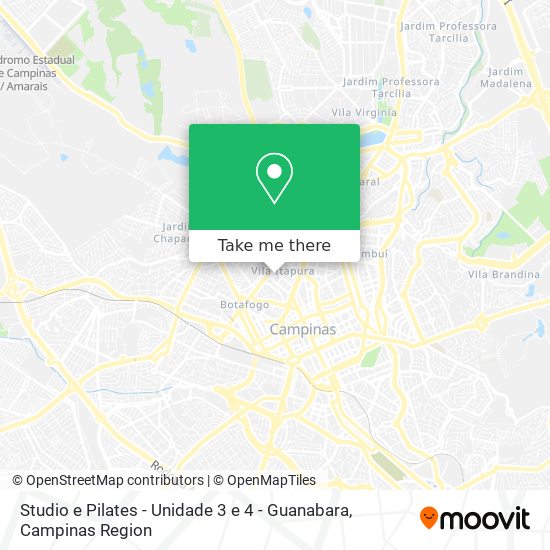 Studio e Pilates - Unidade 3 e 4 - Guanabara map