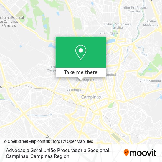 Advocacia Geral União Procuradoria Seccional Campinas map