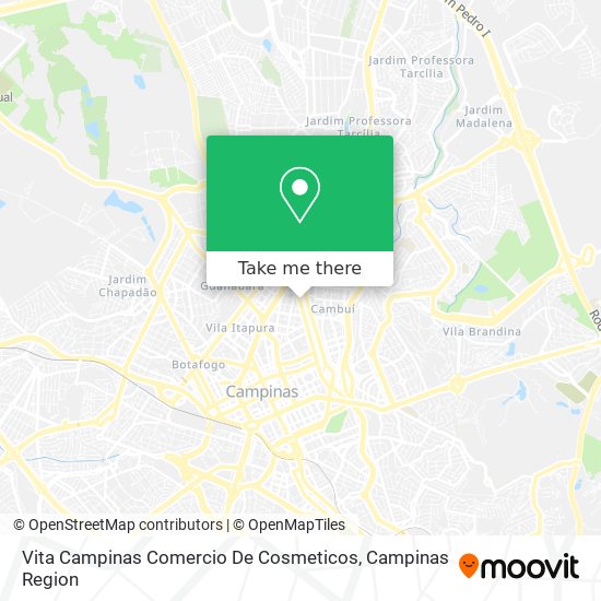 Mapa Vita Campinas Comercio De Cosmeticos