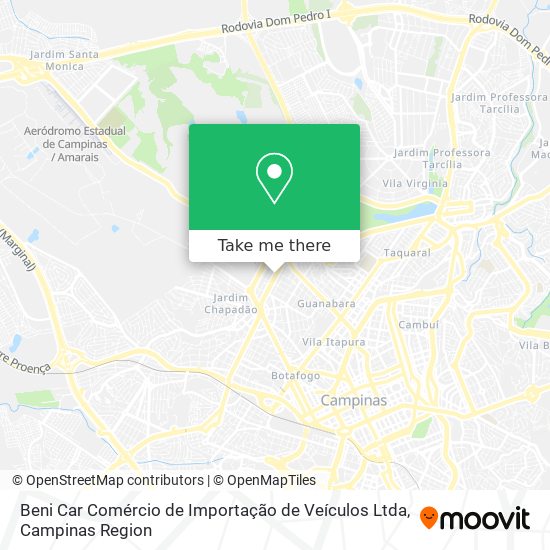 Beni Car Comércio de Importação de Veículos Ltda map