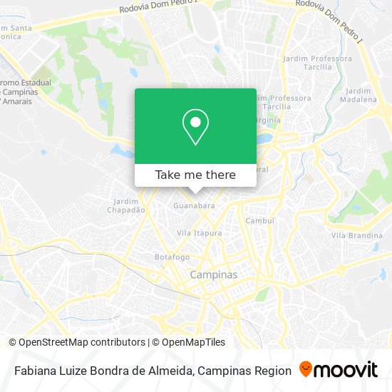 Fabiana Luize Bondra de Almeida map