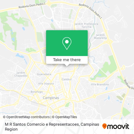 M R Santos Comercio e Representacoes map