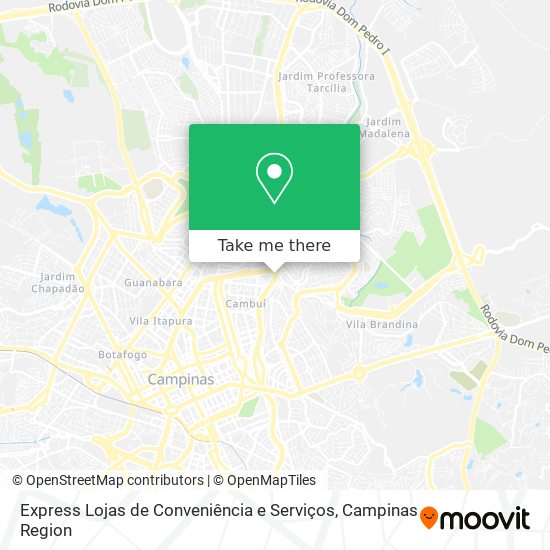 Express Lojas de Conveniência e Serviços map