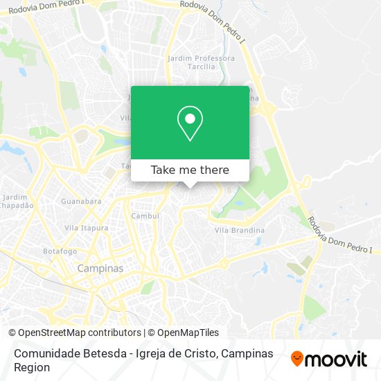 Comunidade Betesda - Igreja de Cristo map