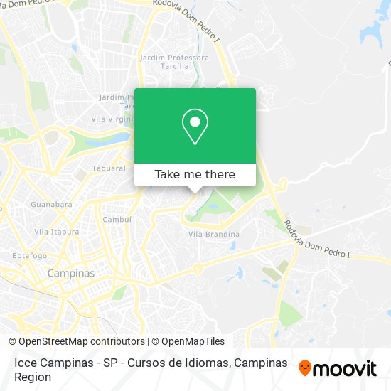 Icce Campinas - SP - Cursos de Idiomas map