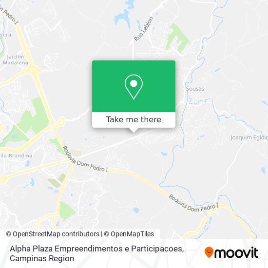 Mapa Alpha Plaza Empreendimentos e Participacoes