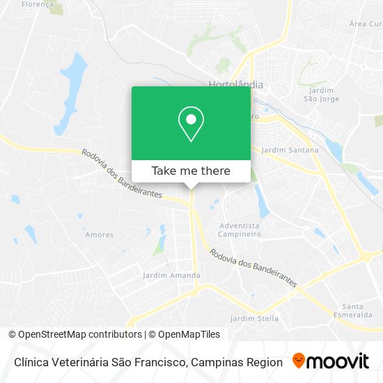 Mapa Clínica Veterinária São Francisco