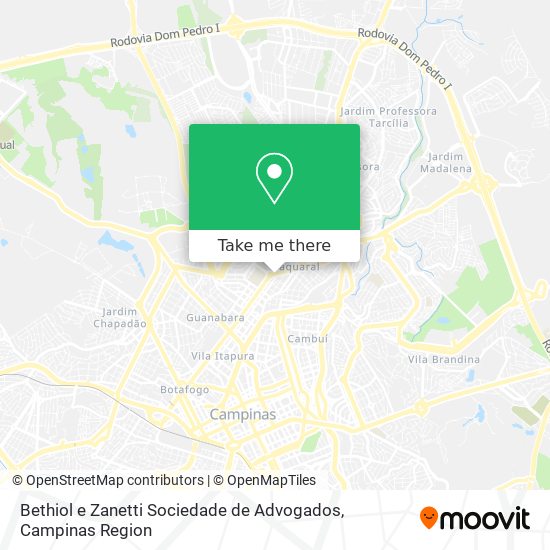 Bethiol e Zanetti Sociedade de Advogados map