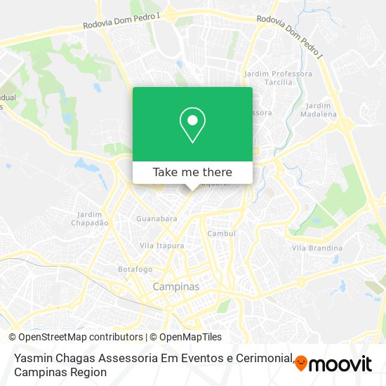 Yasmin Chagas Assessoria Em Eventos e Cerimonial map