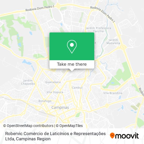 Robervic Comércio de Laticínios e Representações Ltda map