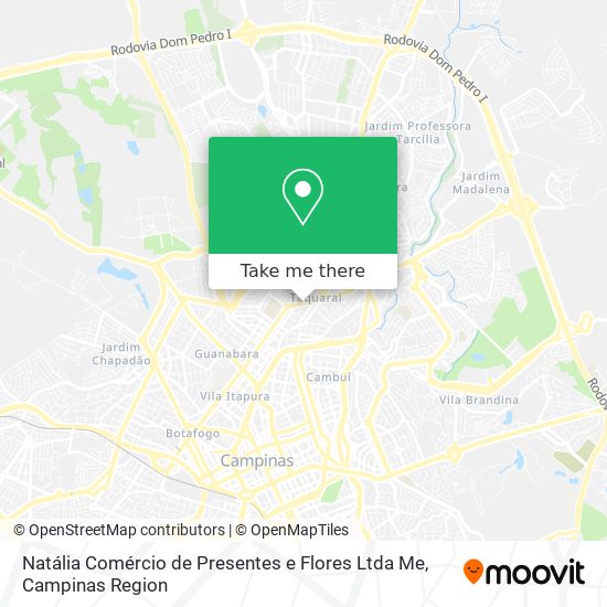 Natália Comércio de Presentes e Flores Ltda Me map