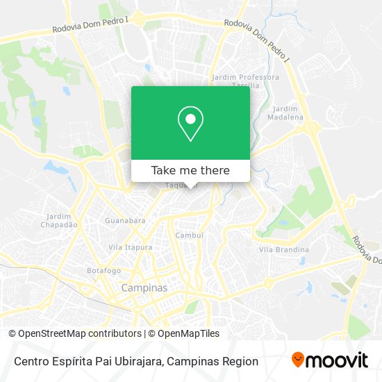 Centro Espírita Pai Ubirajara map