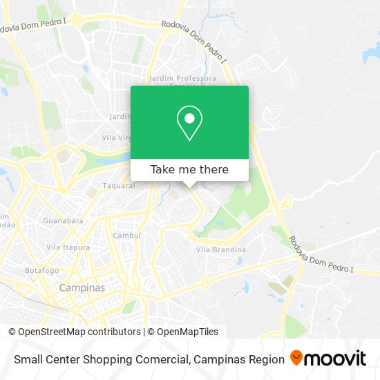 Mapa Small Center Shopping Comercial