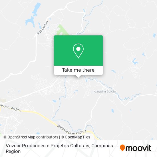Mapa Vozear Producoes e Projetos Culturais