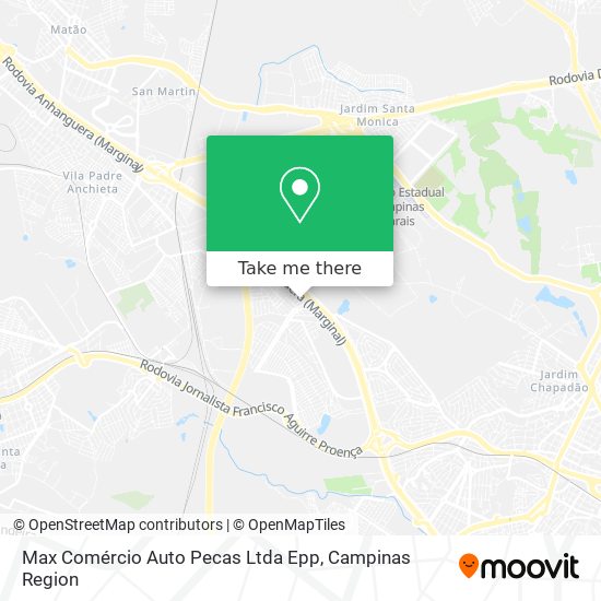 Max Comércio Auto Pecas Ltda Epp map