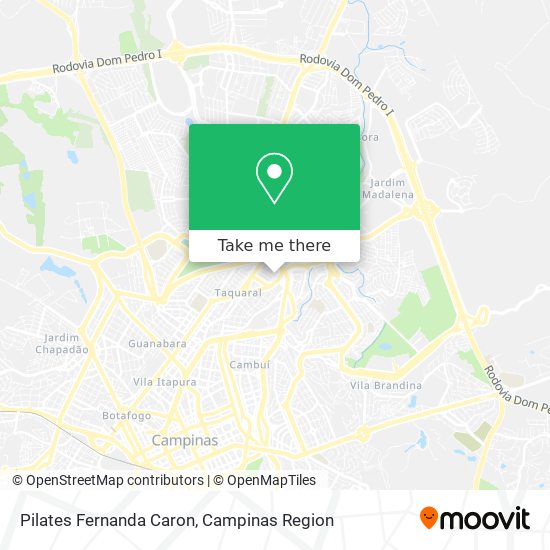 Pilates Fernanda Caron map