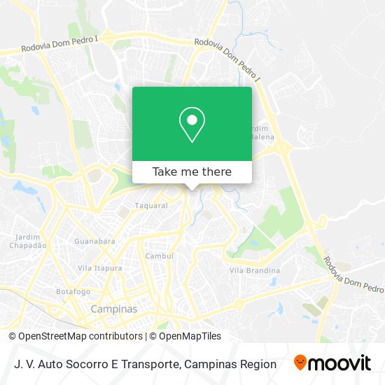 J. V. Auto Socorro E Transporte map