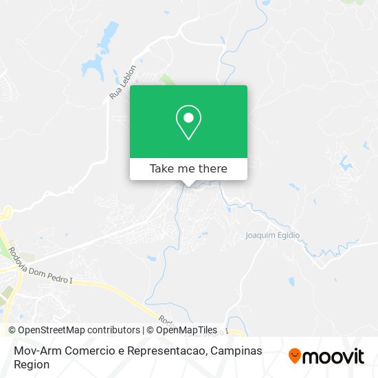 Mapa Mov-Arm Comercio e Representacao