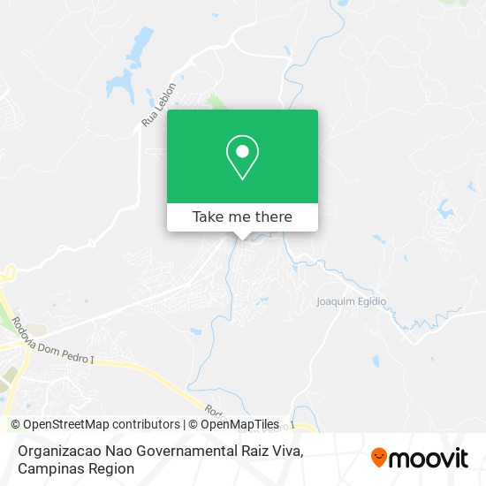 Organizacao Nao Governamental Raiz Viva map