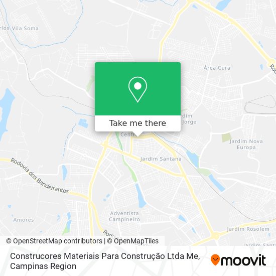 Construcores Materiais Para Construção Ltda Me map