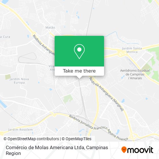 Comércio de Molas Americana Ltda map