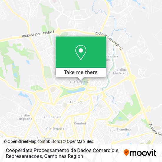 Cooperdata Processamento de Dados Comercio e Representacoes map