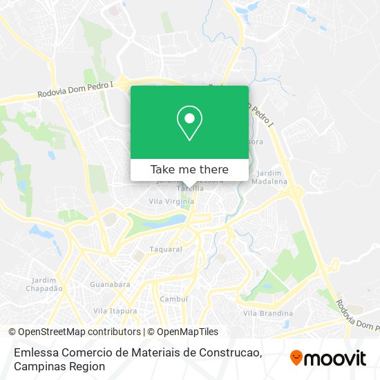 Mapa Emlessa Comercio de Materiais de Construcao