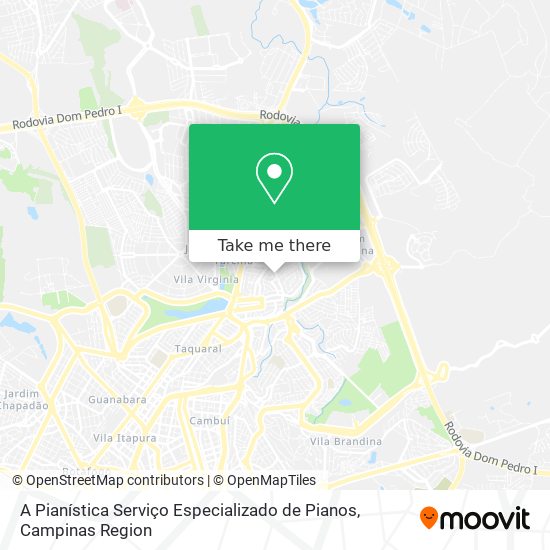 A Pianística Serviço Especializado de Pianos map