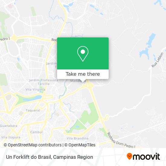 Un Forklift do Brasil map