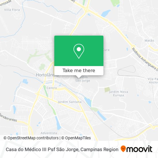 Casa do Médico III Psf São Jorge map