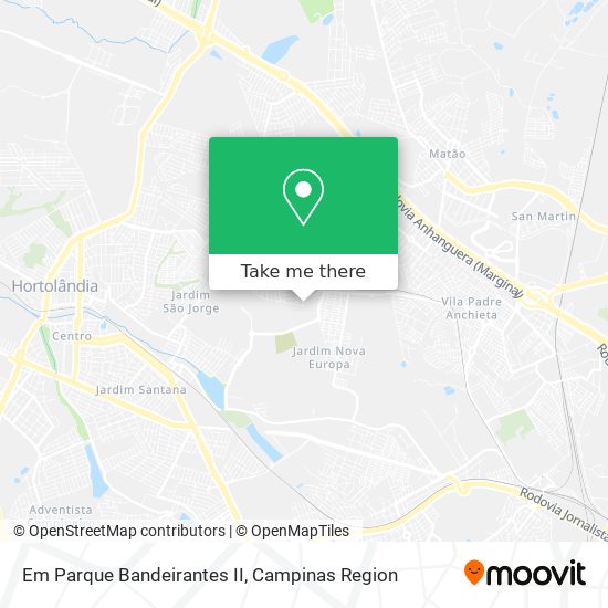 Em Parque Bandeirantes II map
