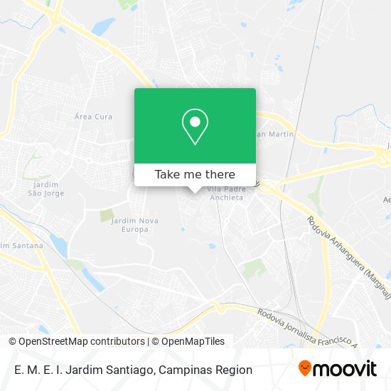 E. M. E. I. Jardim Santiago map