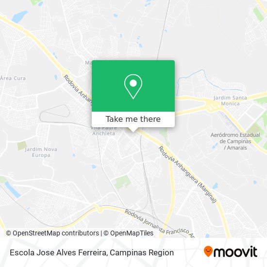 Mapa Escola Jose Alves Ferreira