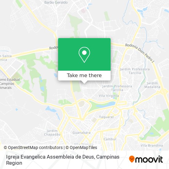 Mapa Igreja Evangelica Assembleia de Deus