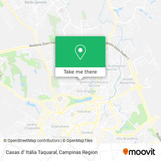 Casas d' Itália Taquaral map