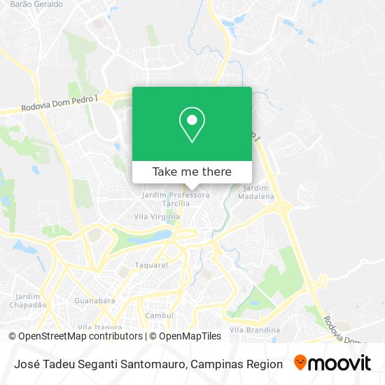 José Tadeu Seganti Santomauro map