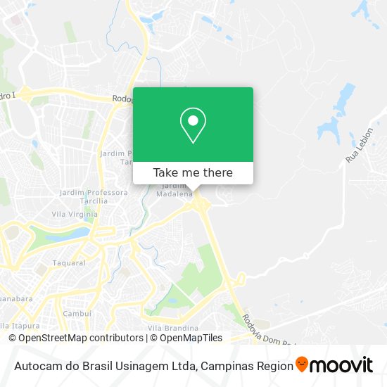 Autocam do Brasil Usinagem Ltda map