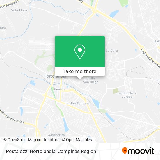 Pestalozzi Hortolandia map