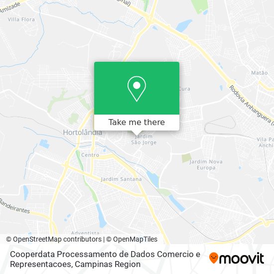 Cooperdata Processamento de Dados Comercio e Representacoes map