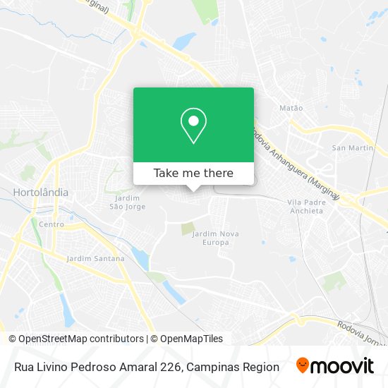 Rua Livino Pedroso Amaral 226 map