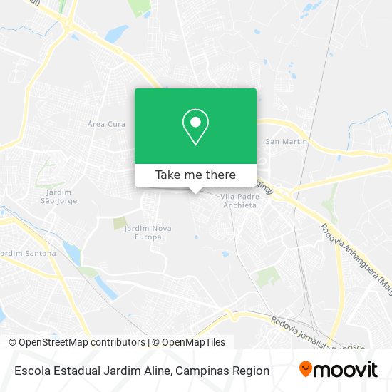 Mapa Escola Estadual Jardim Aline