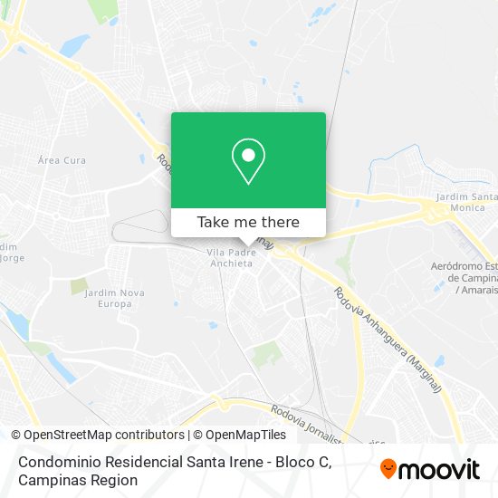 Mapa Condominio Residencial Santa Irene - Bloco C
